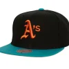 Headwear Mitchell & Ness -Citrus Cooler Snapback Coop Oakland Athletics