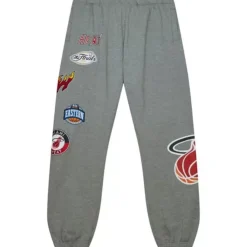 Apparel Mitchell & Ness Shorts-City Collection Fleece Pants Miami Heat
