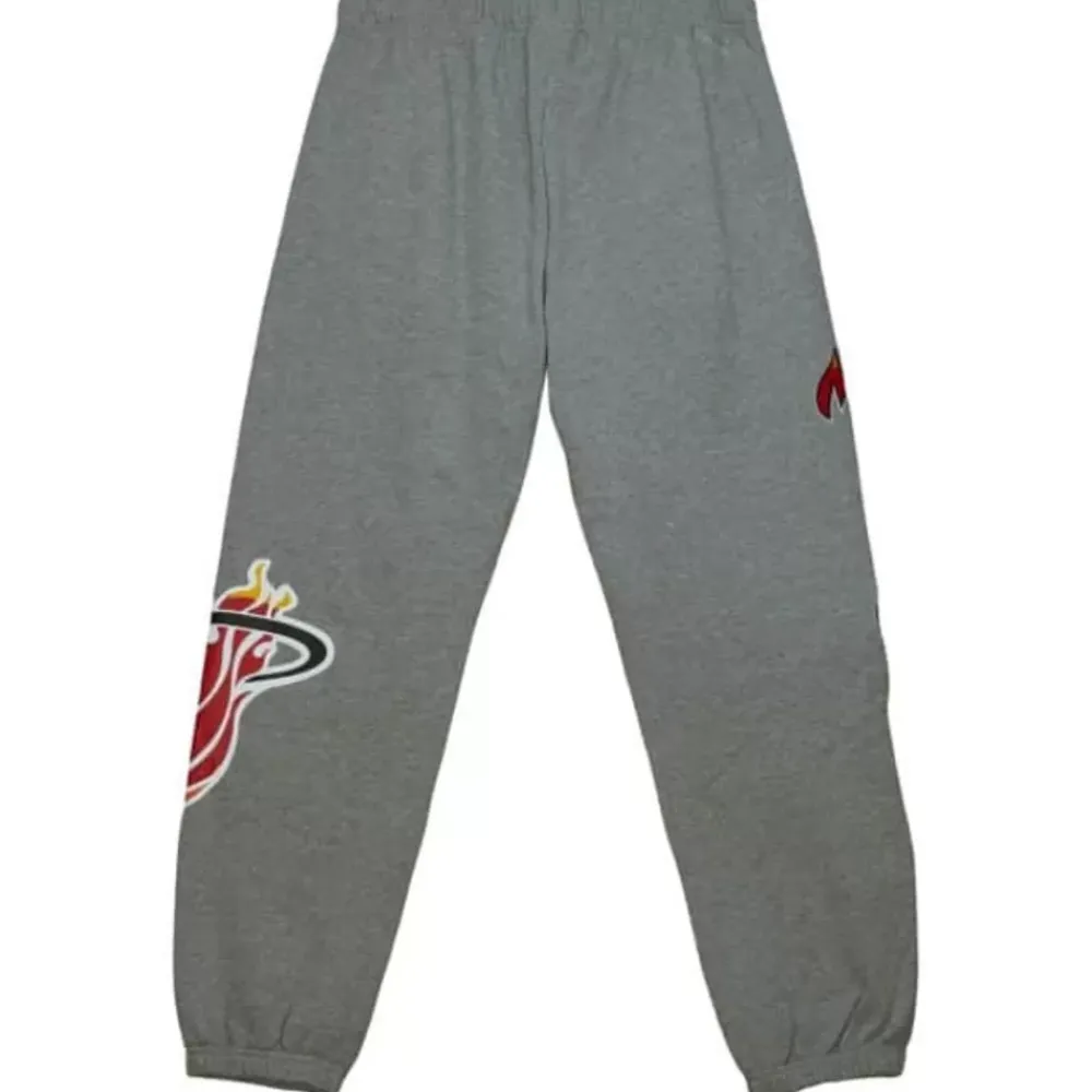 Apparel Mitchell & Ness Shorts-City Collection Fleece Pants Miami Heat