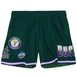 Apparel Mitchell & Ness Shorts-City Collection Mesh Shorts Milwaukee Bucks