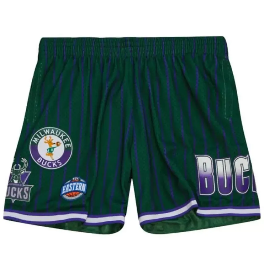 Apparel Mitchell & Ness Shorts-City Collection Mesh Shorts Milwaukee Bucks