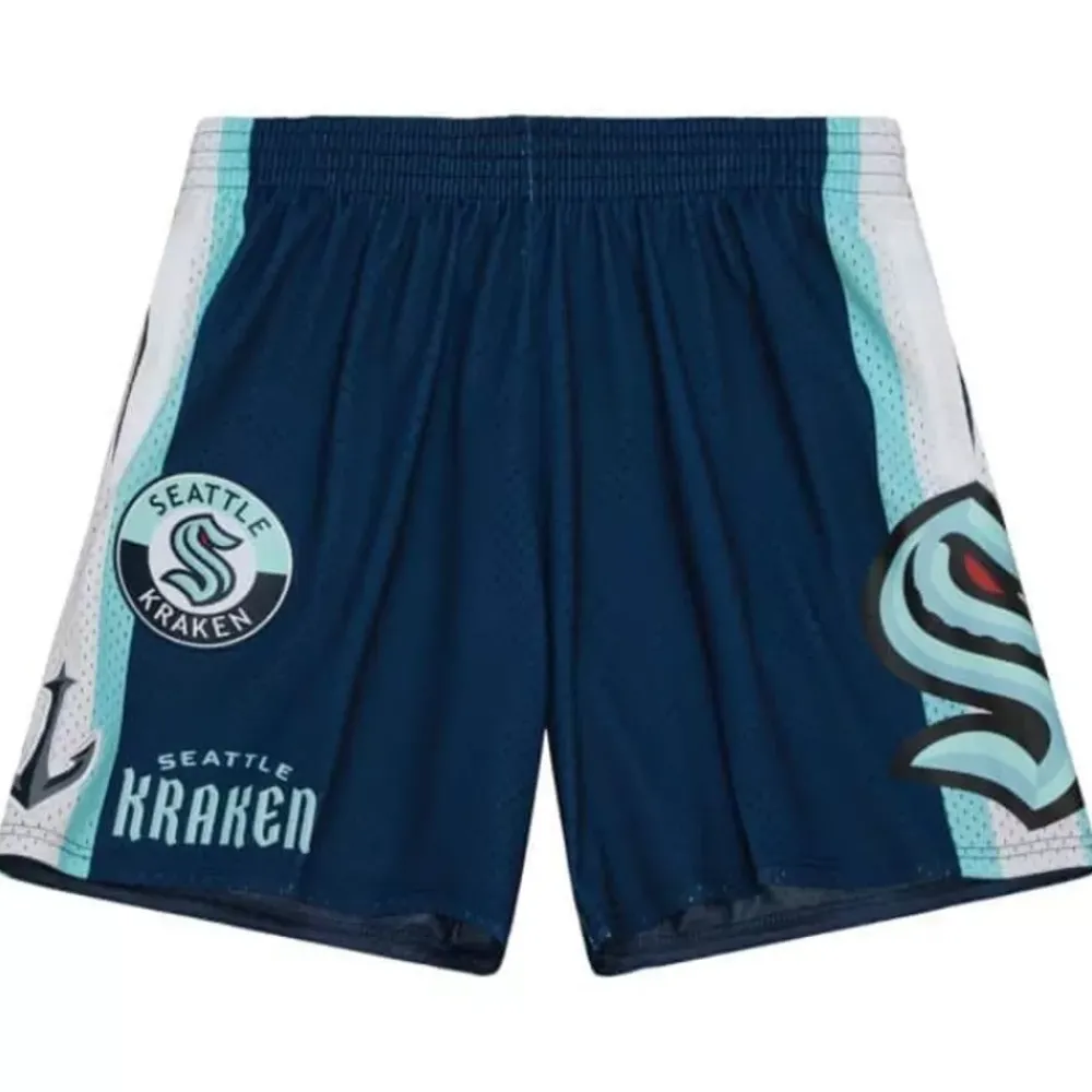 Apparel Mitchell & Ness Shorts-City Collection Mesh Shorts Seattle Kraken