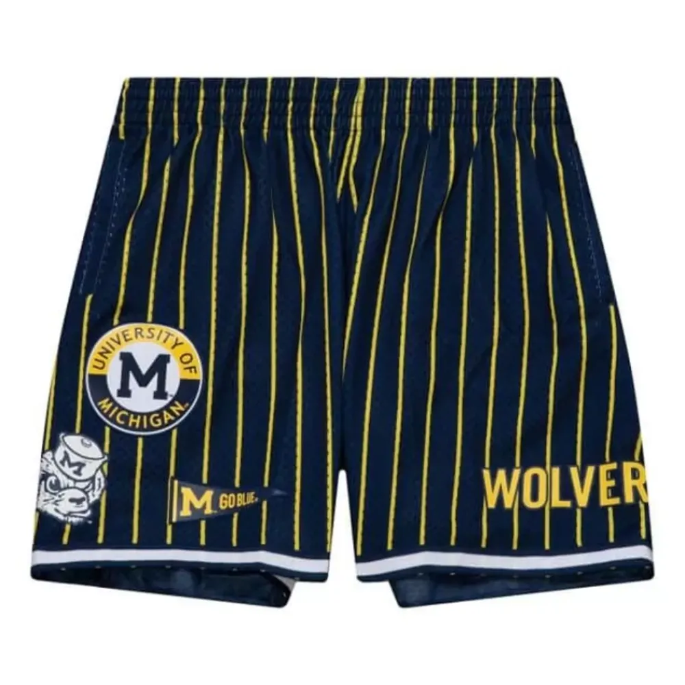 Apparel Mitchell & Ness Shorts-City Collection Mesh Shorts University Of Michigan