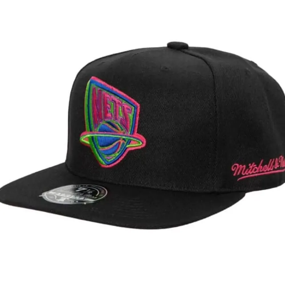 Headwear Mitchell & Ness -Color Bomb Fitted Hwc New Jersey Nets