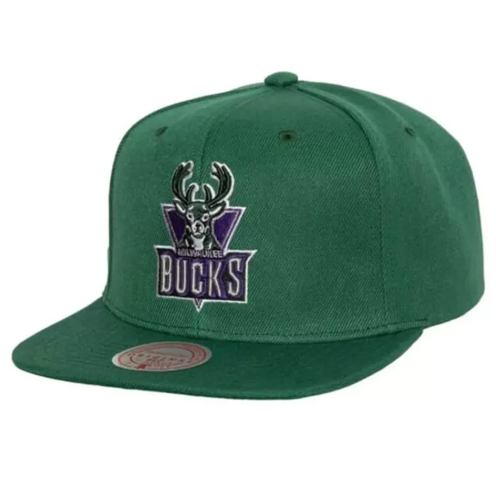 Headwear Mitchell & Ness -Conference Patch Snapback Hwc Milwaukee Bucks