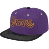 Headwear Mitchell & Ness -Contrast Stitch Snapback Hwc Los Angeles Lakers