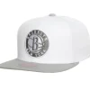Headwear Mitchell & Ness -Cool Gray 7 Snapback Brooklyn Nets