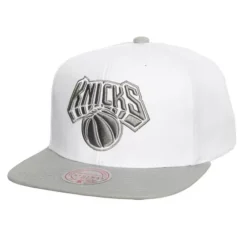 Headwear Mitchell & Ness -Cool Gray 7 Snapback New York Knicks