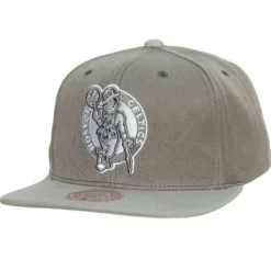 Headwear Mitchell & Ness -Cool Grey Snapback Boston Celtics