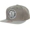 Headwear Mitchell & Ness -Cool Grey Snapback Brooklyn Nets
