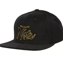 Headwear Mitchell & Ness -Cord Script Snapback Brooklyn Nets
