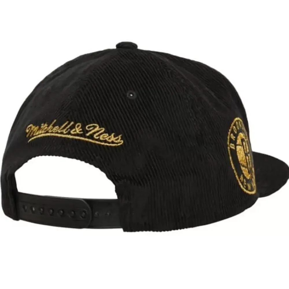 Headwear Mitchell & Ness -Cord Script Snapback Brooklyn Nets