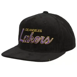 Headwear Mitchell & Ness -Cord Script Snapback Hwc Los Angeles Lakers