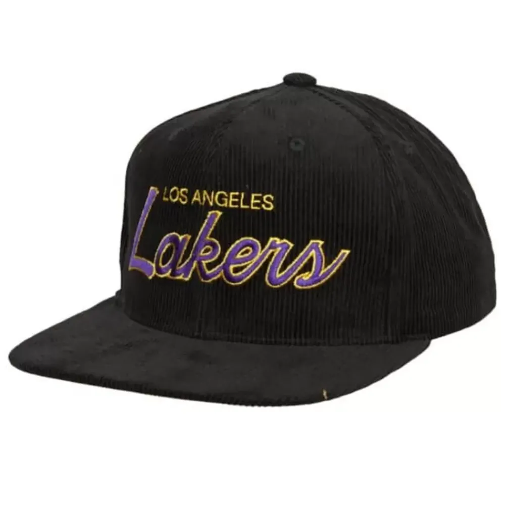 Headwear Mitchell & Ness -Cord Script Snapback Hwc Los Angeles Lakers