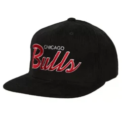 Headwear Mitchell & Ness -Cord Script Snapback Hwc Chicago Bulls
