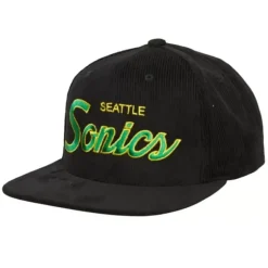 Headwear Mitchell & Ness -Cord Script Snapback Hwc Seattle Supersonics