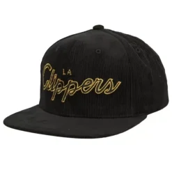 Headwear Mitchell & Ness -Cord Script Snapback Los Angeles Clippers