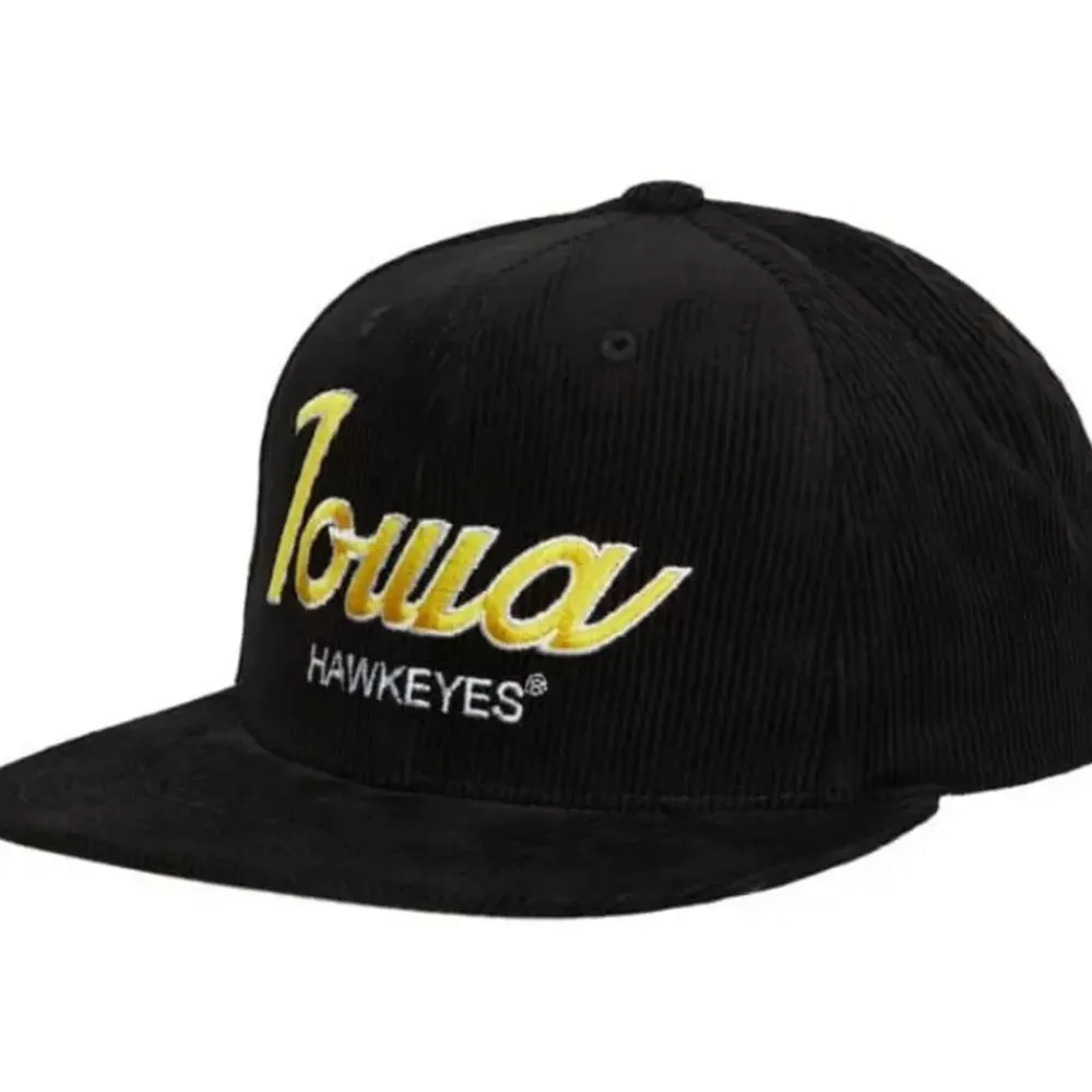 Headwear Mitchell & Ness -Cord Script Snapback University Of Iowa