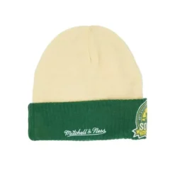 Headwear Mitchell & Ness -Cream Side Patch Knit Hwc Seattle Supersonics