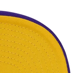 Headwear Mitchell & Ness -Cream Team Fitted Hwc Hat Los Angeles Lakers