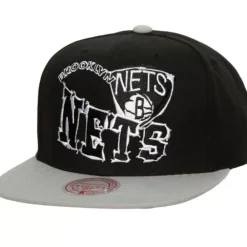Headwear Mitchell & Ness -Crooked Path Snapback Brooklyn Nets