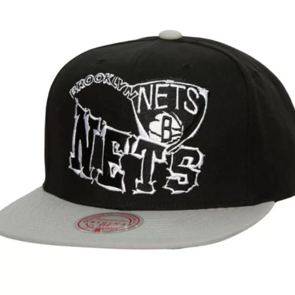 Headwear Mitchell & Ness -Crooked Path Snapback Brooklyn Nets