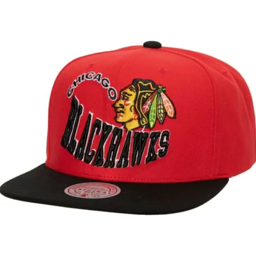 Headwear Mitchell & Ness -Crooked Path Snapback Chicago Blackhawks