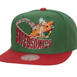 Headwear Mitchell & Ness -Crooked Path Snapback Hwc Seattle Supersonics