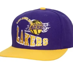 Headwear Mitchell & Ness -Crooked Path Snapback Los Angeles Lakers