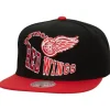 Headwear Mitchell & Ness -Crooked Path Snapback Vntg Detroit Red Wings