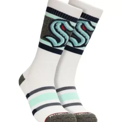 Apparel Mitchell & Ness Accessories-Cross Bar Crew Socks Seattle Kraken