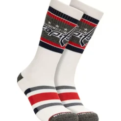Apparel Mitchell & Ness Accessories-Cross Bar Crew Socks Washington Capitals