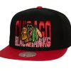 Headwear Mitchell & Ness -Cross Check Snapback Chicago Blackhawks