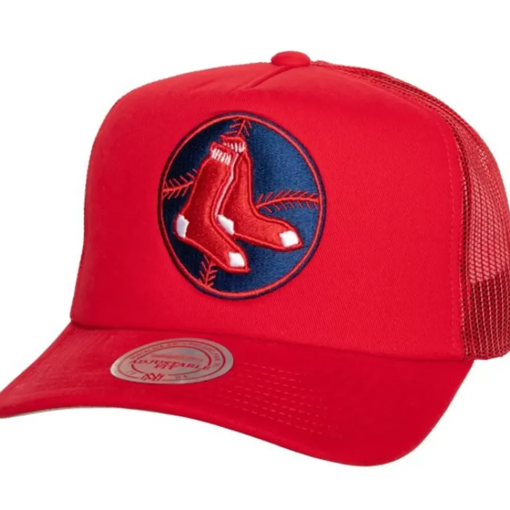 Headwear Mitchell & Ness -Curveball Trucker Coop Boston Red Sox