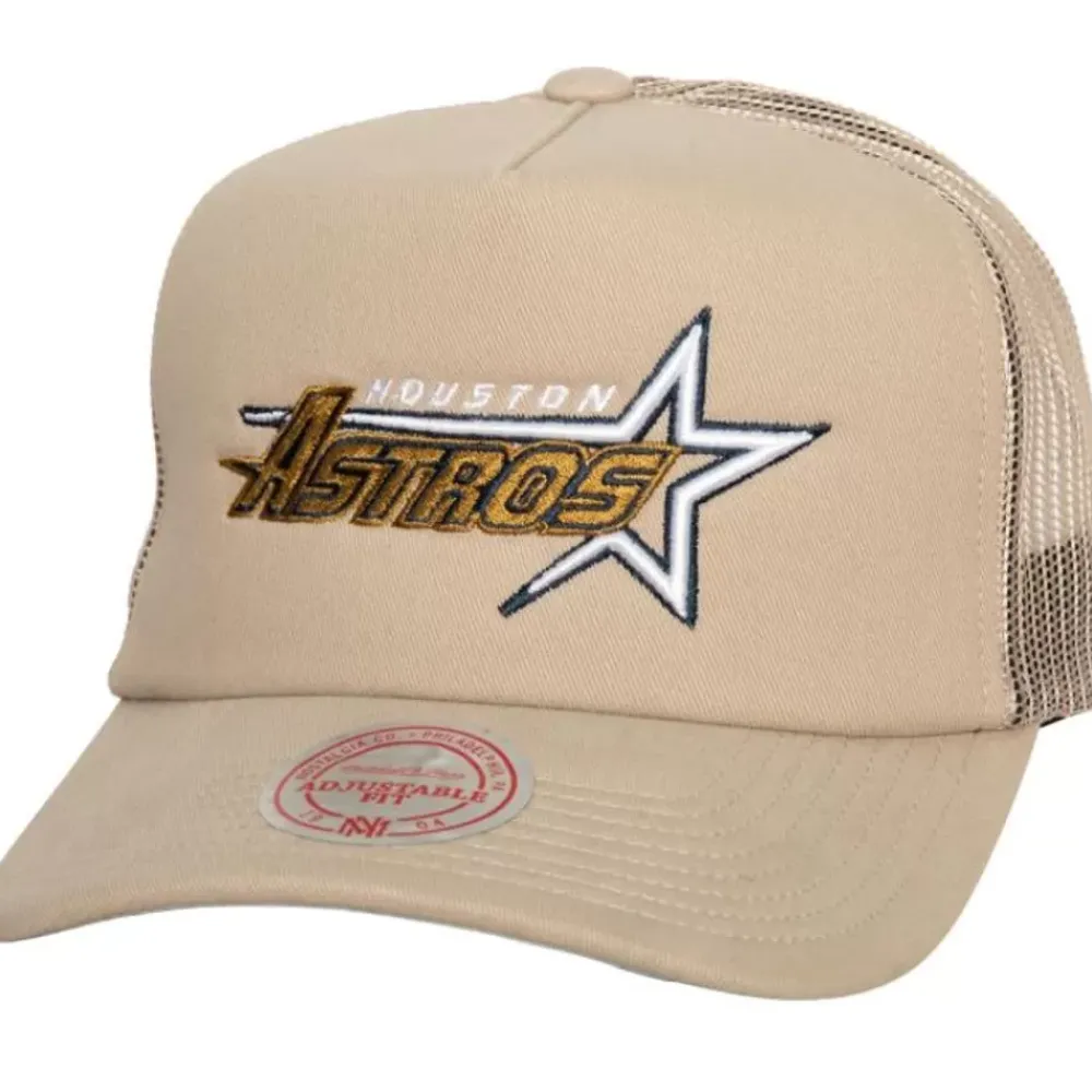 Headwear Mitchell & Ness -Curveball Trucker Coop Houston Astros