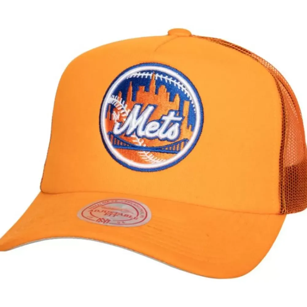 Headwear Mitchell & Ness -Curveball Trucker Coop New York Mets