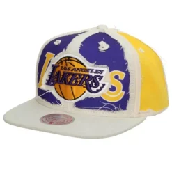 Headwear Mitchell & Ness -Cut Away Snapback Los Angeles Lakers