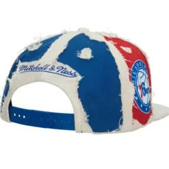 Headwear Mitchell & Ness -Cut Away Snapback Philadelphia 76Ers