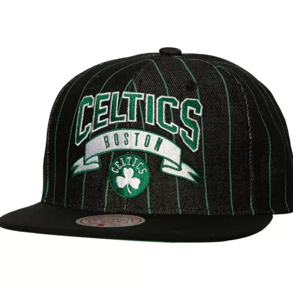 Headwear Mitchell & Ness -Dem Stripes Snapback Boston Celtics
