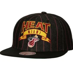 Headwear Mitchell & Ness -Dem Stripes Snapback Hwc Miami Heat