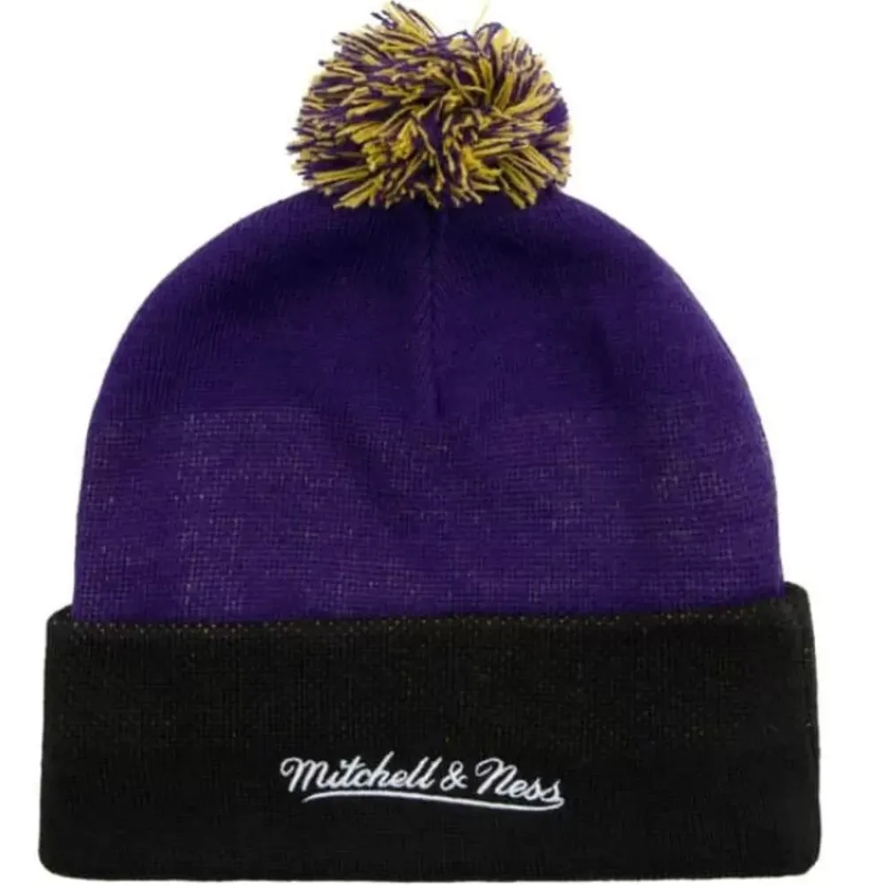 Headwear Mitchell & Ness -Double Take Pom Knit Hwc Los Angeles Lakers