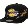 Headwear Mitchell & Ness -Double Trouble Snapback Los Angeles Lakers