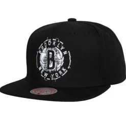 Headwear Mitchell & Ness -Embroidery Glitch Snapback Brooklyn Nets