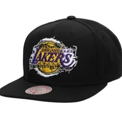 Headwear Mitchell & Ness -Embroidery Glitch Snapback Los Angeles Lakers