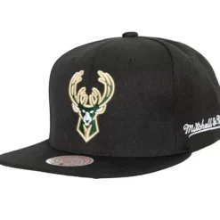 Headwear Mitchell & Ness -English Dropback Snapback Milwaukee Bucks