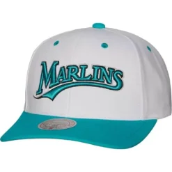 Headwear Mitchell & Ness -Evergreen Pro Snapback Coop Florida Marlins