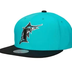 Headwear Mitchell & Ness -Evergreen Snapback Coop Florida Marlins