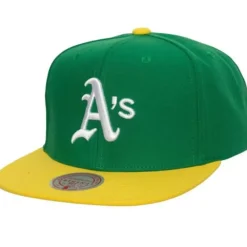 Headwear Mitchell & Ness -Evergreen Snapback Coop Oakland Athletics