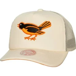 Headwear Mitchell & Ness -Evergreen Trucker Snapback Coop Baltimore Orioles