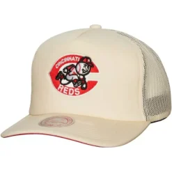 Headwear Mitchell & Ness -Evergreen Trucker Snapback Coop Cincinnati Reds